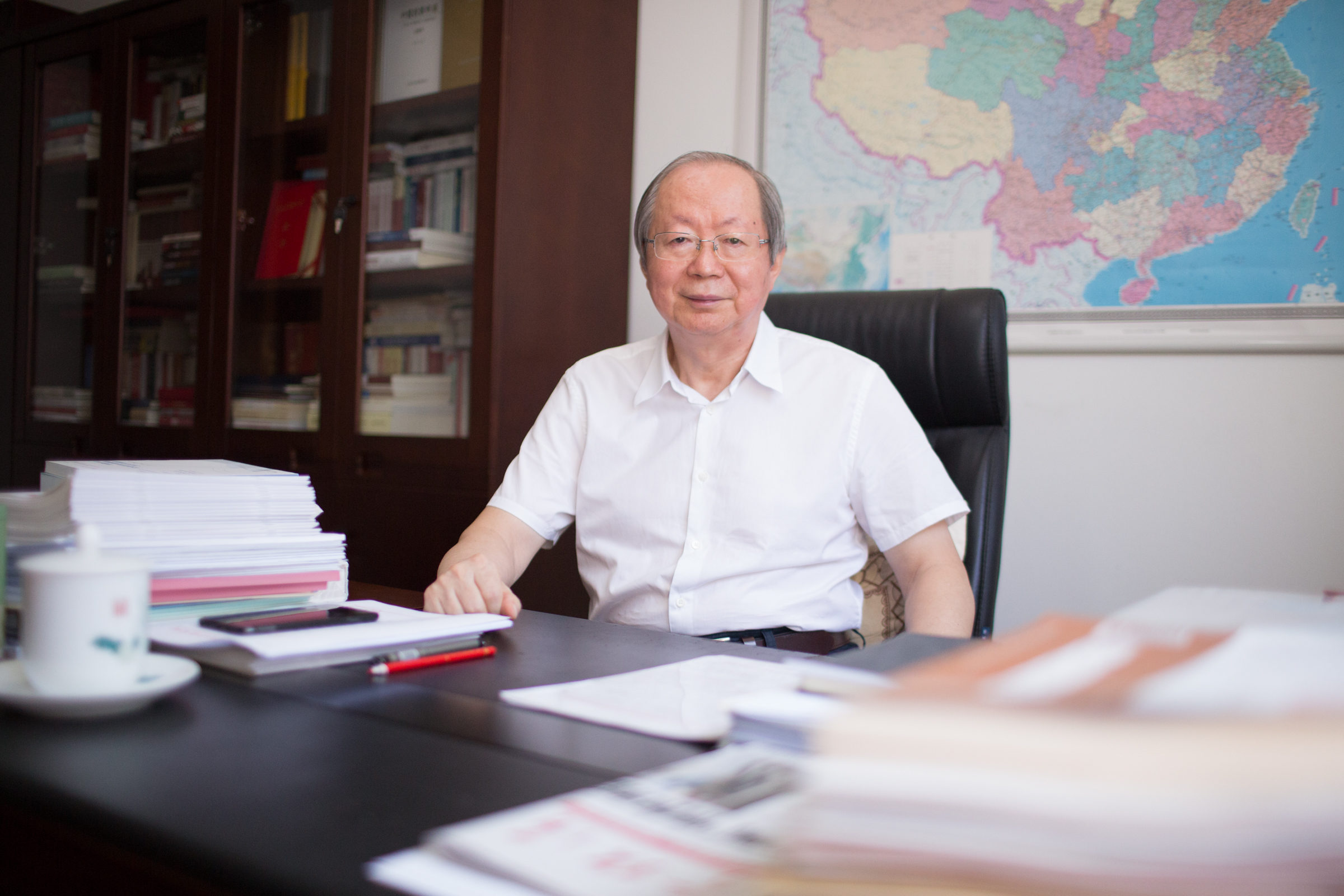 中國經濟體制改革研究會會長、十二屆全國人大財經委副主任委員、國家發(fā)展改革委原副主任彭森&nbsp; &nbsp;澎湃新聞記者 權義 圖